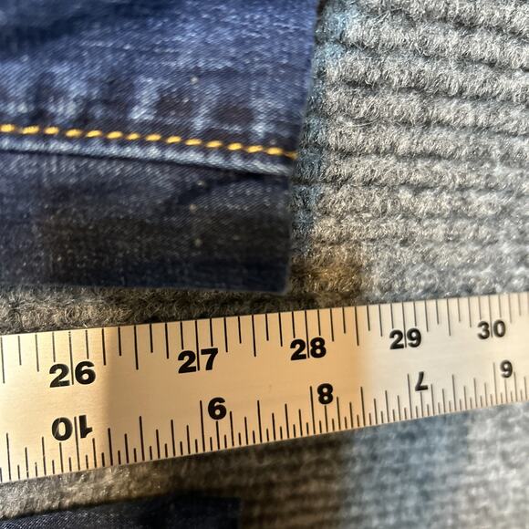 Pilcro And The Letterpress Womens Low Rise Straight Jeans Size 29 Blue Dark Wash - Picture 11 of 12